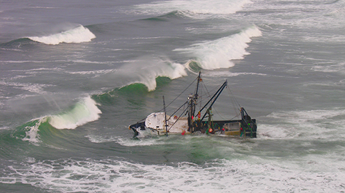 The fishing vessel Privateer has been fined for spilling more than 3,000 gallons of oil at Ocean Shores. 