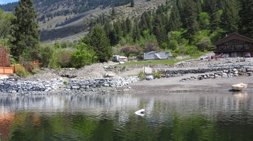 Unauthorized development on Palmer Lake in May of 2017.