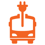 electric bus icon