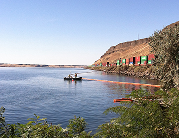 BNSF Pasco Fuel Leak near Columbia River