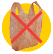 Don't put plastic bags into the recycling bin.