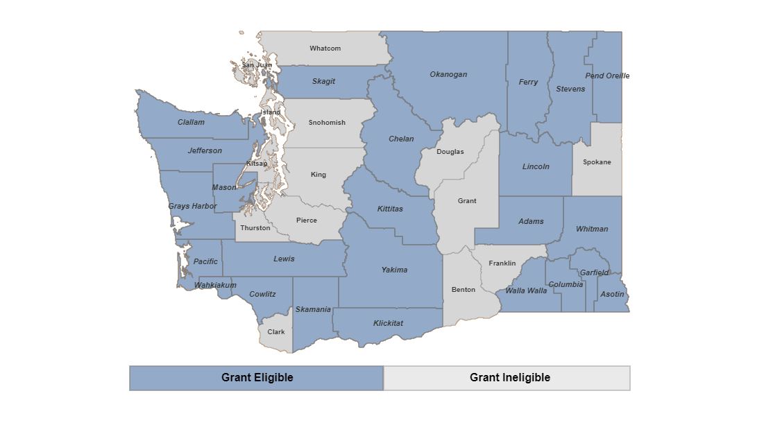 Map of grant eligible counties see list of eligible countiess