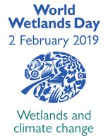 Logo for World Wetlands Day 2 February 2019 Wetlands and Climate Change