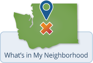 What's In My Neighborhood map cleanup site search