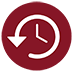 clock going backwards icon