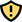 Yellow shield icon alert message