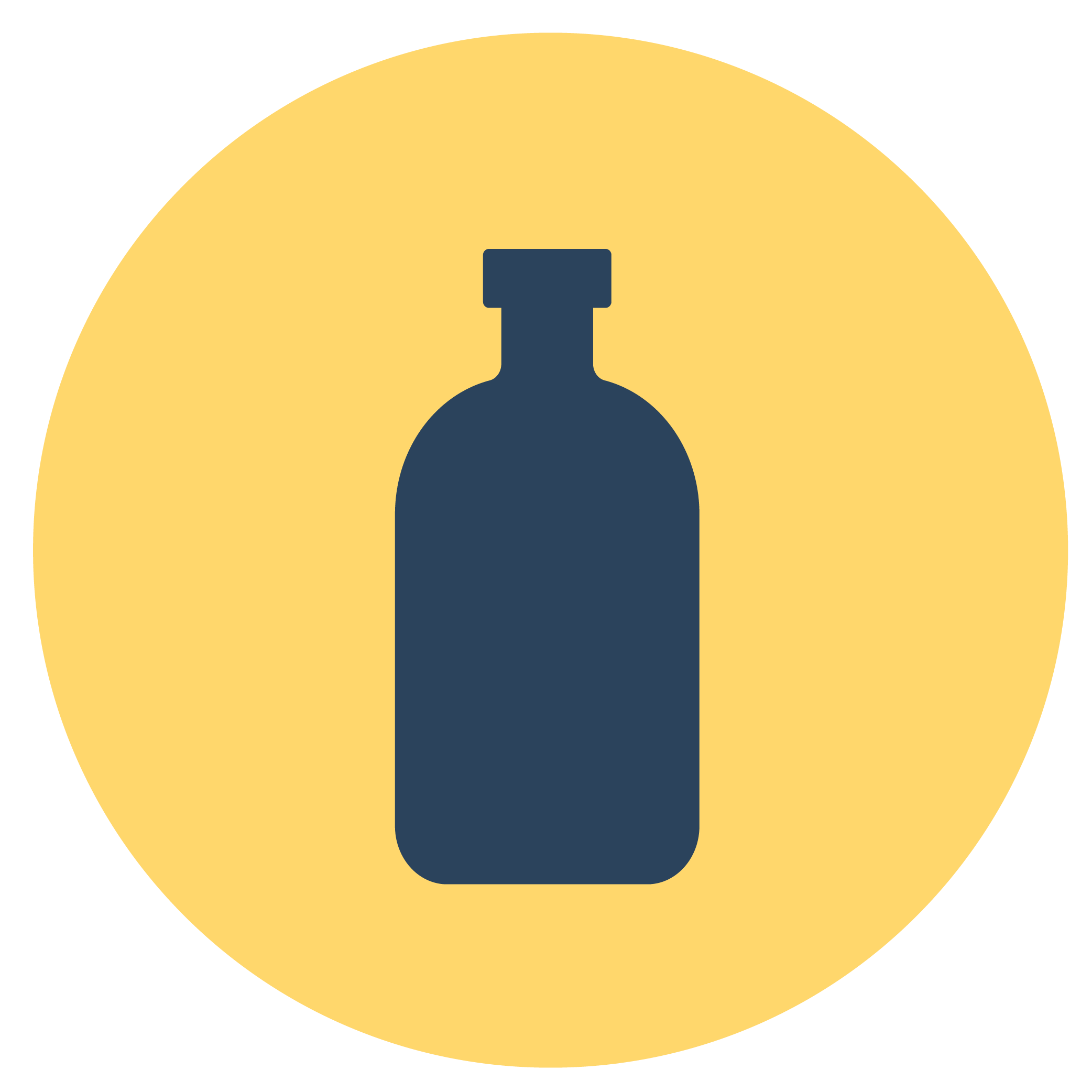 Bottle container icon. Click to go to 