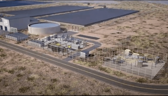 Aerial view of the Pasco Water Reuse Facility. 